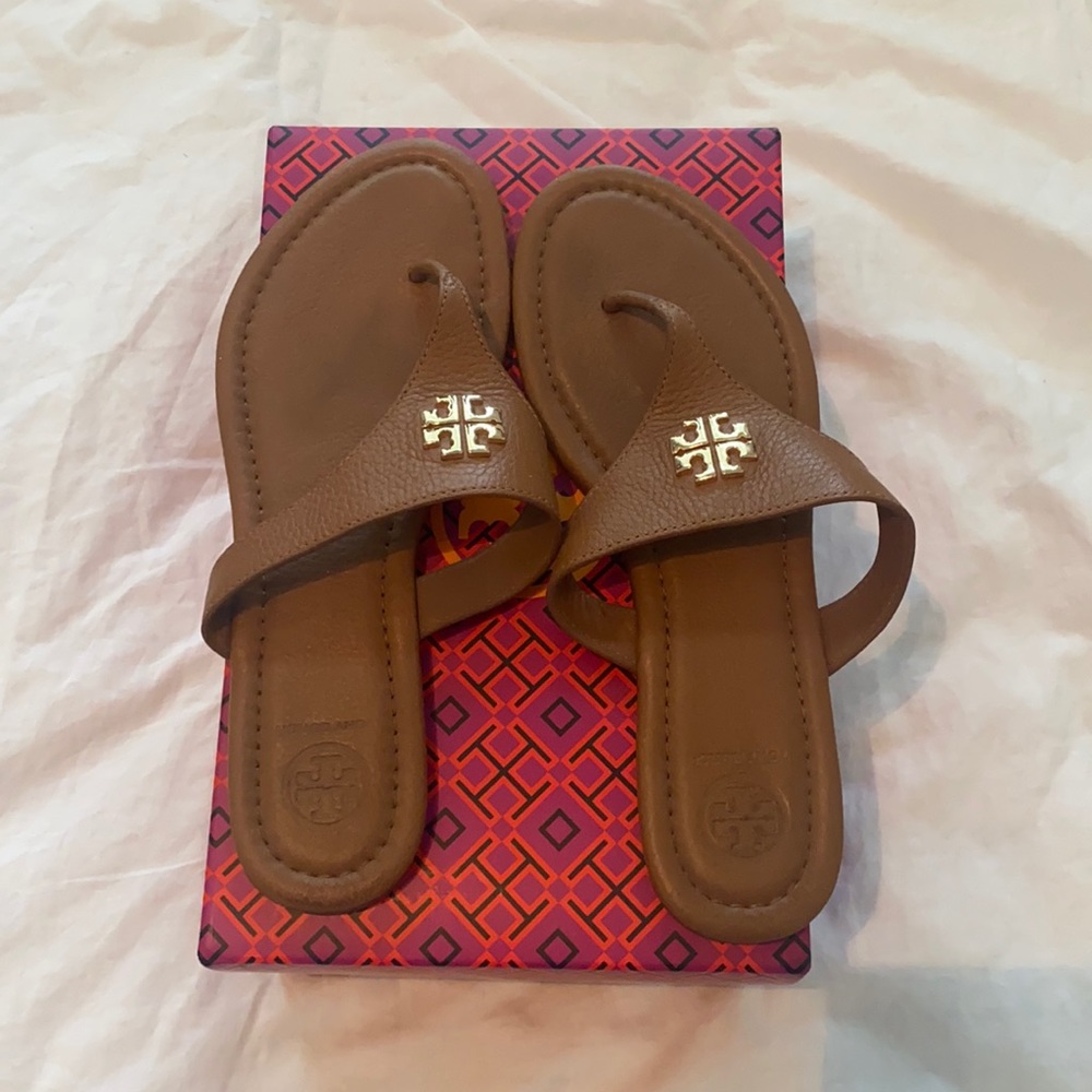 Tory Burch Jolie Sandal - tan leather size 7